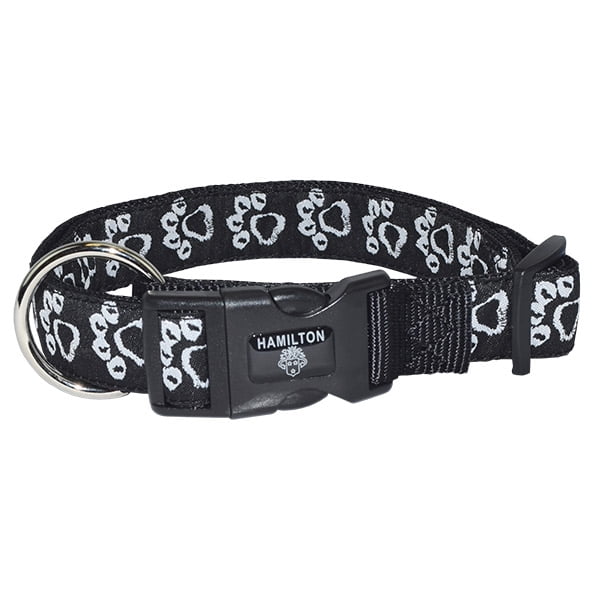 Gray Skull Print Nylon Dog Collar Adjustable Size X-Large Gray Skull Print Nylon Dog Collar Adjustable Size X-Large